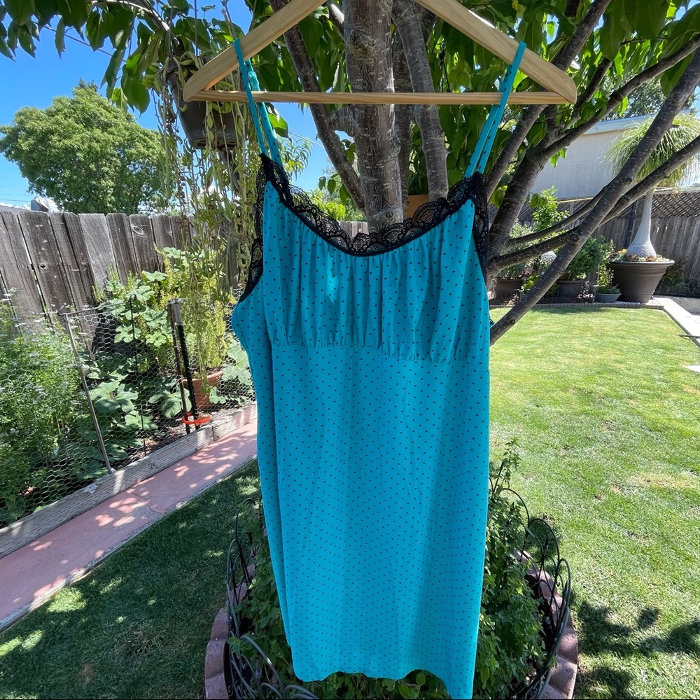 Apt. 9 | Polk-a-dot Lace Spaghetti Strap Slip Intimates Lingerie